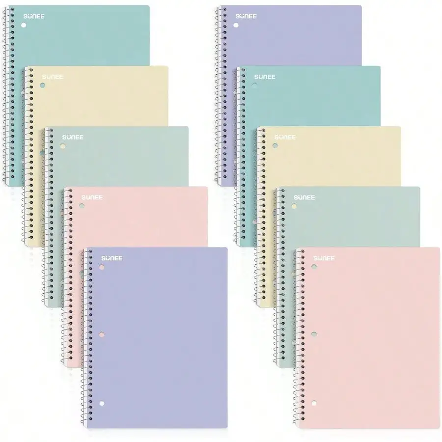 

Spiral Notebooks – 1-Subject, 5 Pack, College Ruled, 70 Sheets – Assorted Colors for School & Work