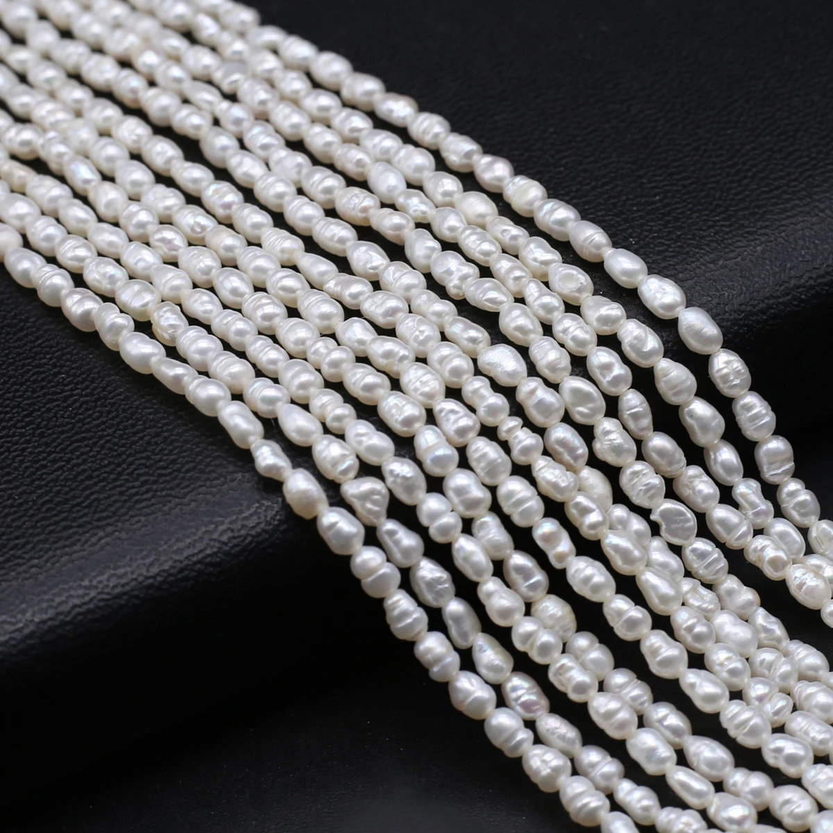 

2.8-3.2mm Natural Freshwater Pearl Rice shaped Bead Jewelry Making DIY Necklace Bracelet Earring Accessories Gift