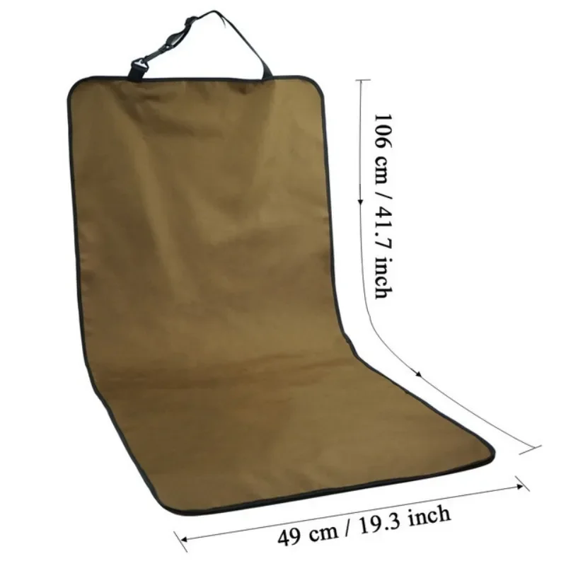 New Pet Car Seat Cover - Front Passenger & Rear Car Seat Protector Pad Outdoor Travel Mat, Single-Piece Design for Cats and Dogs