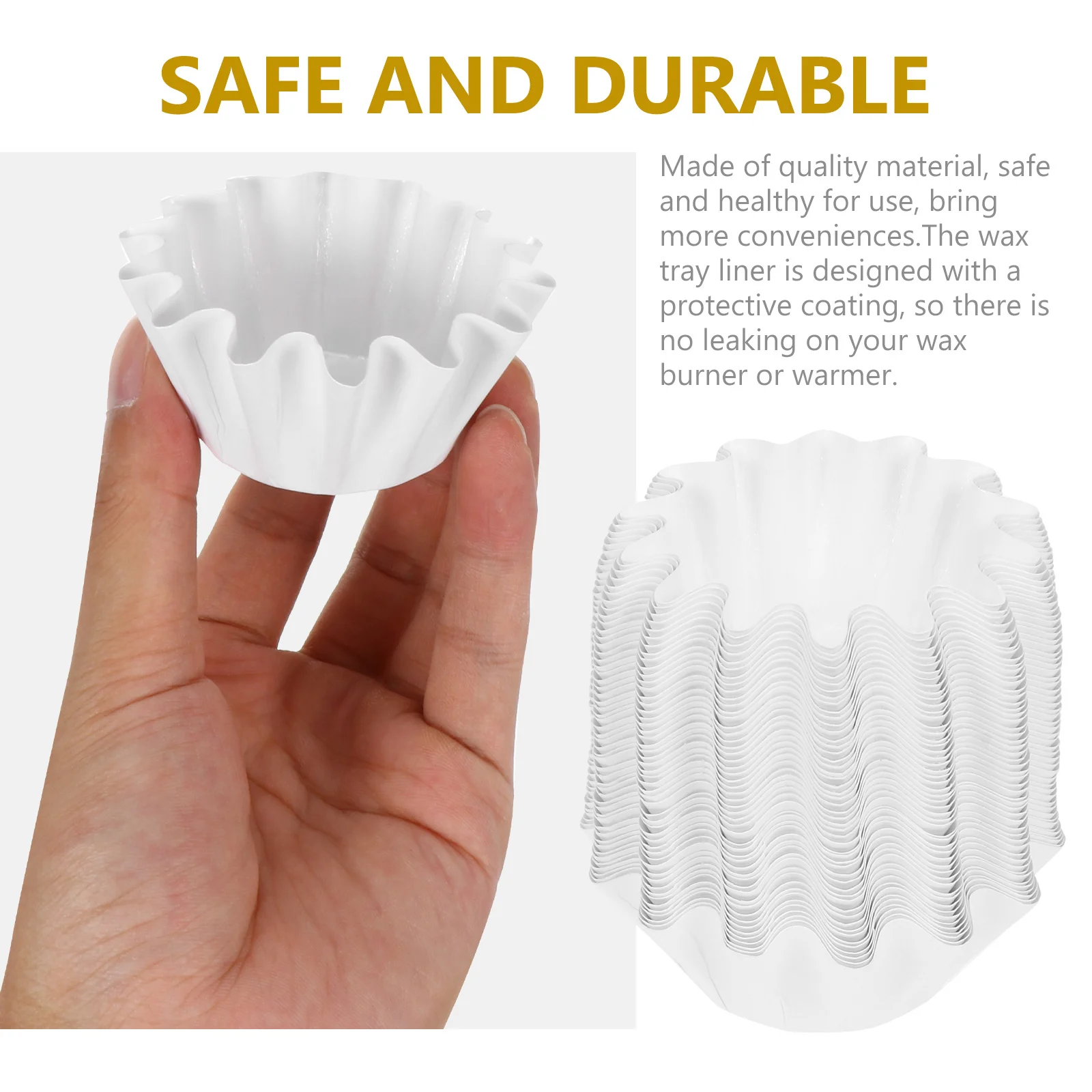 

50Pcs Wax Melt Liner Tray Leakproof Protective Liners High Temp Resistant Fit Most Electric Wax Warmers Liner