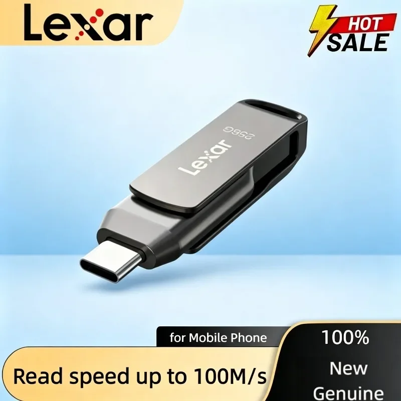 Lexar USB 3.2 Type-C Type-A Flash Drive for PC for Metal Housing Storage Expansion Lexar Original Jump Drive Dual Drive D400