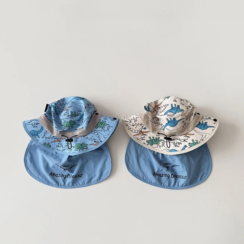 

Новая летняя детская панама для девочек 9М-10Т с мультяшным динозавром, тонкая, быстросохнущая, от солнца
