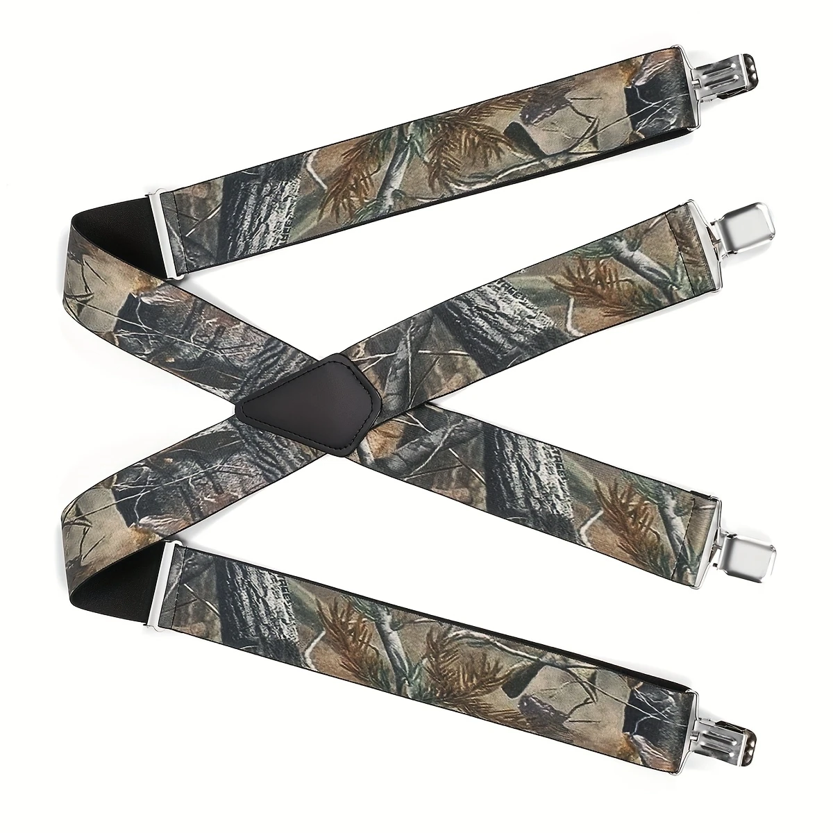 قميص بدلة رجالي بأربعة مشابك وحمالات بنمط مموه عميق مضادة للانزلاق