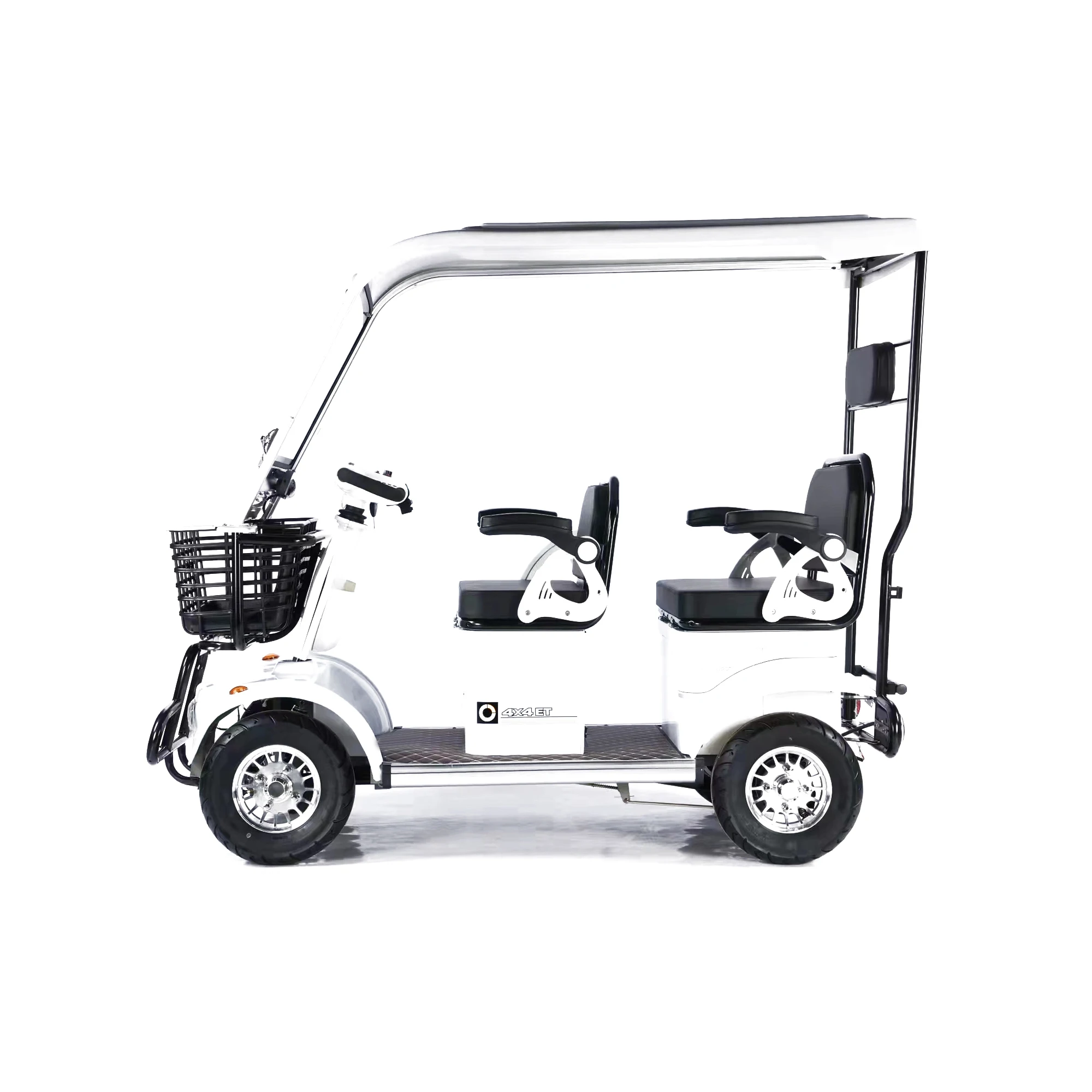 

2024 New Factory Hot Sale Family Use 4 Wheel Electric Bike 60V 800W 20AH 4 Seat Long Range With Basket