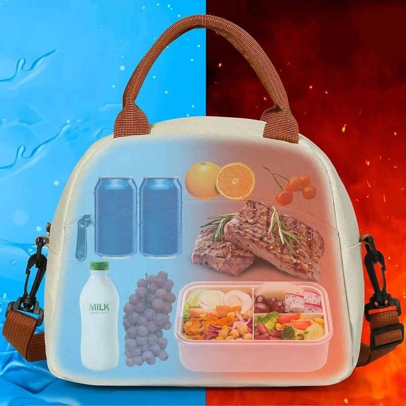 Waterproof Lunch Bags Thermal Cooler Office Meal Outdoor Camping Picnic Insulated Durable Handbag Carry Storage Box