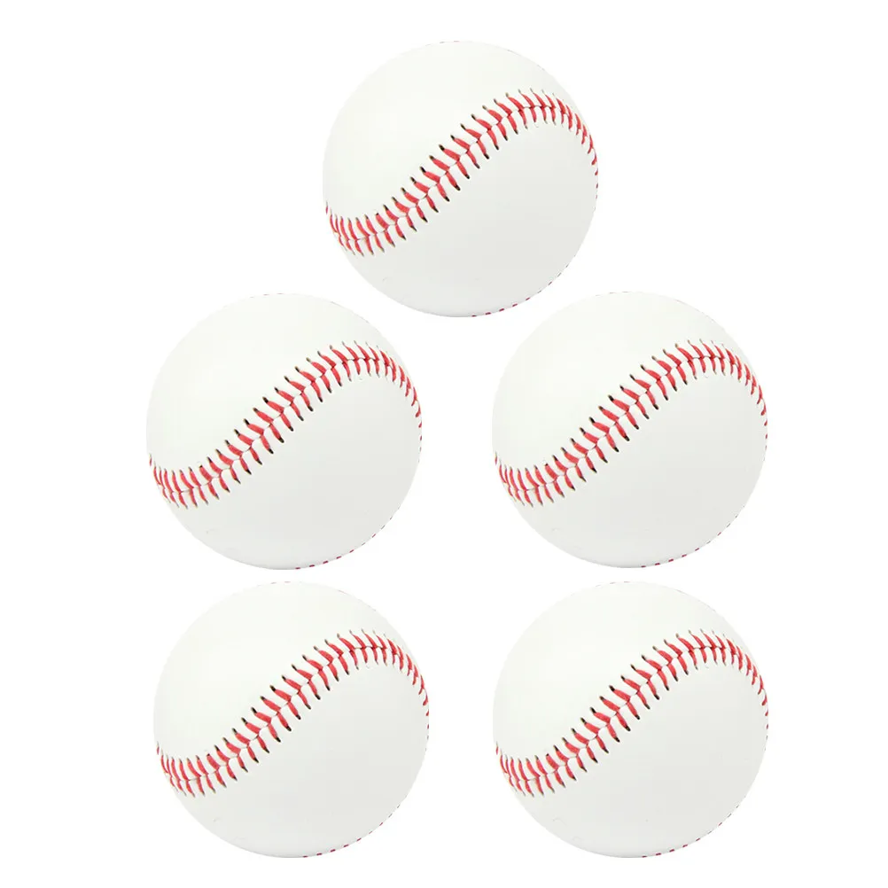 

5Pcs Training Baseball Soft No.9 PU Foam Reduced Impact Balls for Teenagers Indoor Outdoor Practice Exercise