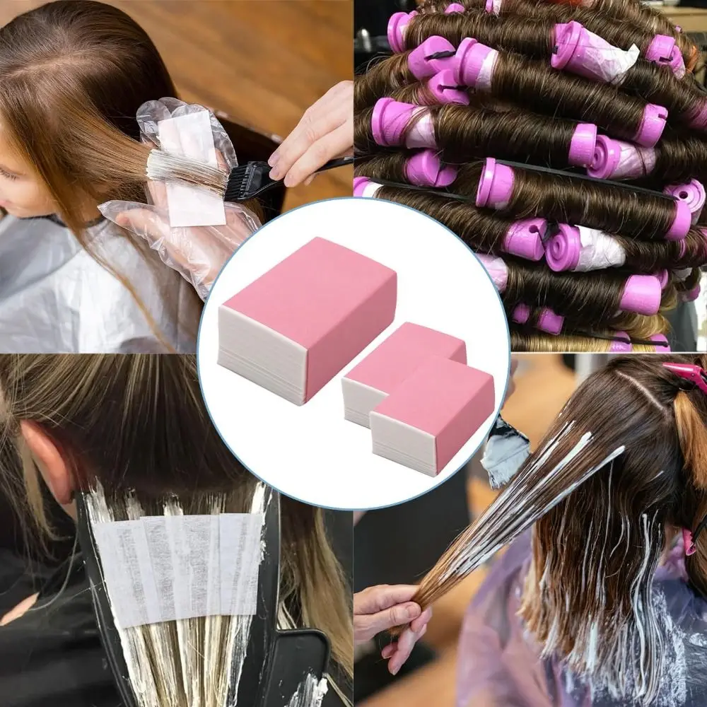 100/130Pcs Adjustable Hair Perm Papers Thicken Easy to Clean Highlighting Hairdressing Professional Styling Tools