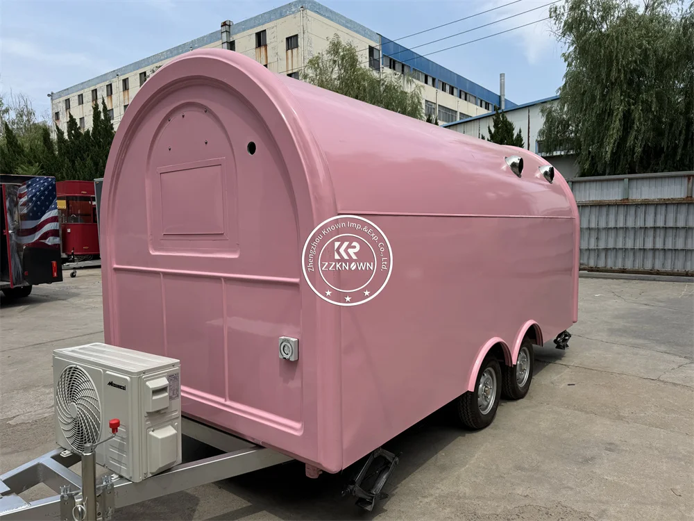 Concession Food Truck Trailer Ice Cream Kiosk Fully Equipped Coffee Snack Shop Store Bbq Restaurant Mobile Kitchen  Food Truck