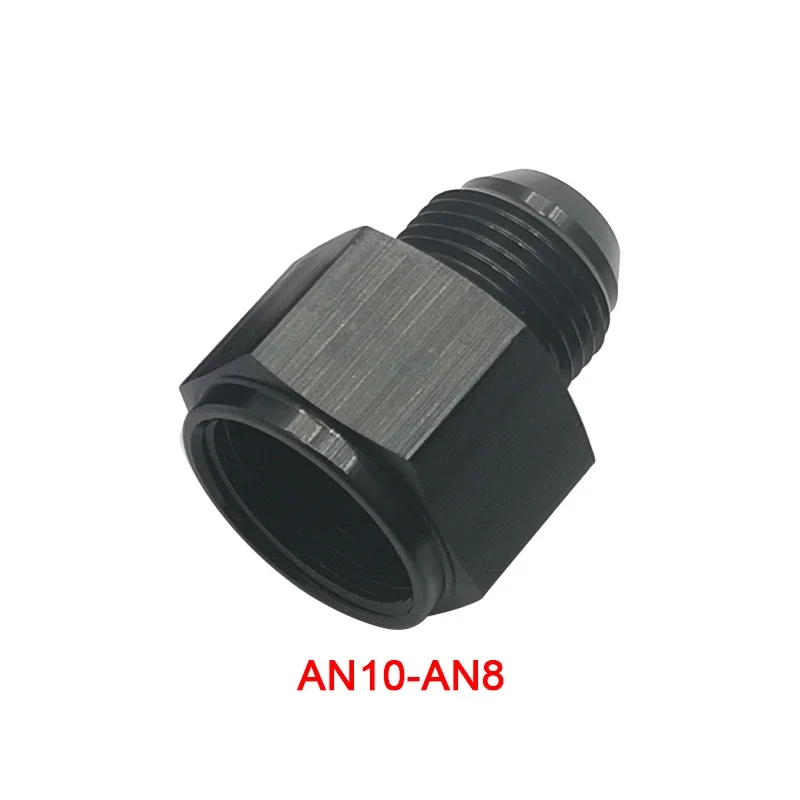 AN4 AN8 AN6 1/8NPT Femmina A AN3 AN6 AN8 AN10 Maschio Adattatore Svasato In Alluminio Nero