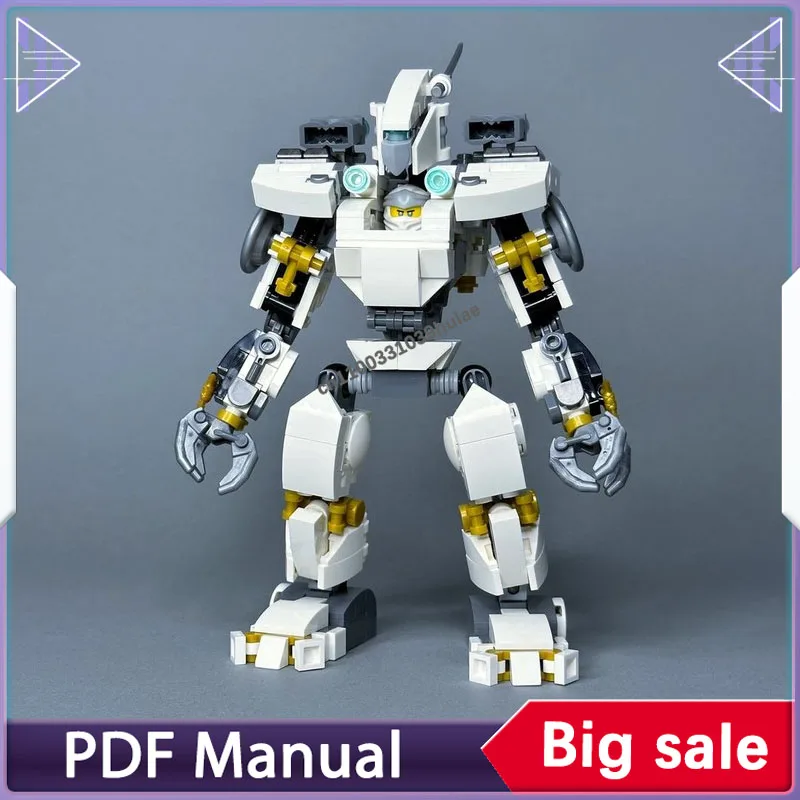 Zestaw klocków Ice Mech figurki akcesoria dekoracja dla dorosłych cegły dekoracja prezent na Boże Narodzenie