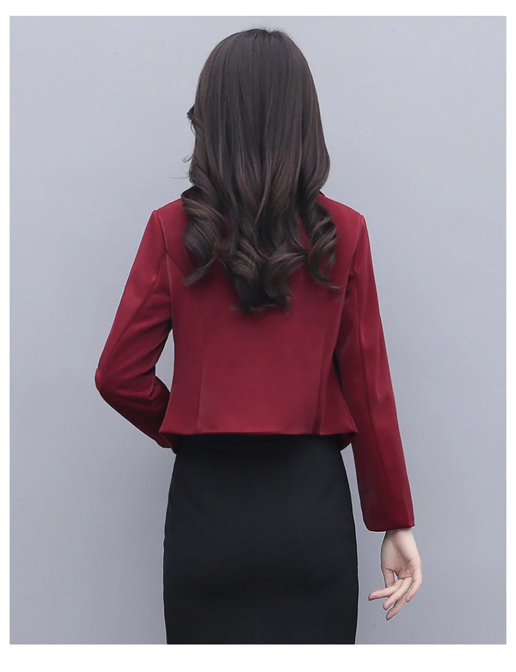 Blazer da donna su misura Chiusura leggera Cappotto selvaggio di media lunghezza Cappotto professionale attillato profondo Nastro Laple medio