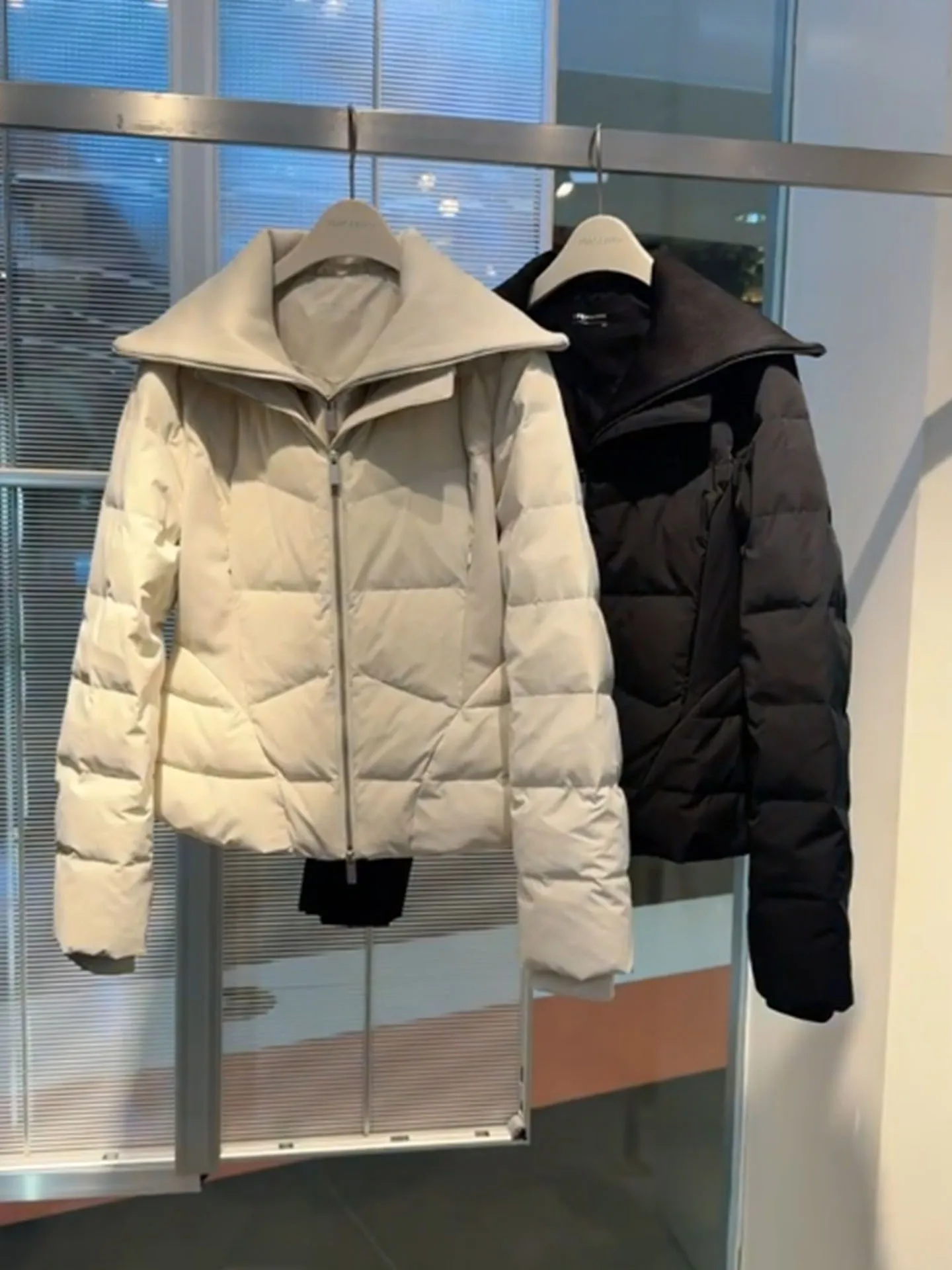 

Женский пуховик Ele ort Puffer Jaet, приталенный, с воротником-стойкой, зимний, новый, для повседневной носки, из полиэстера...