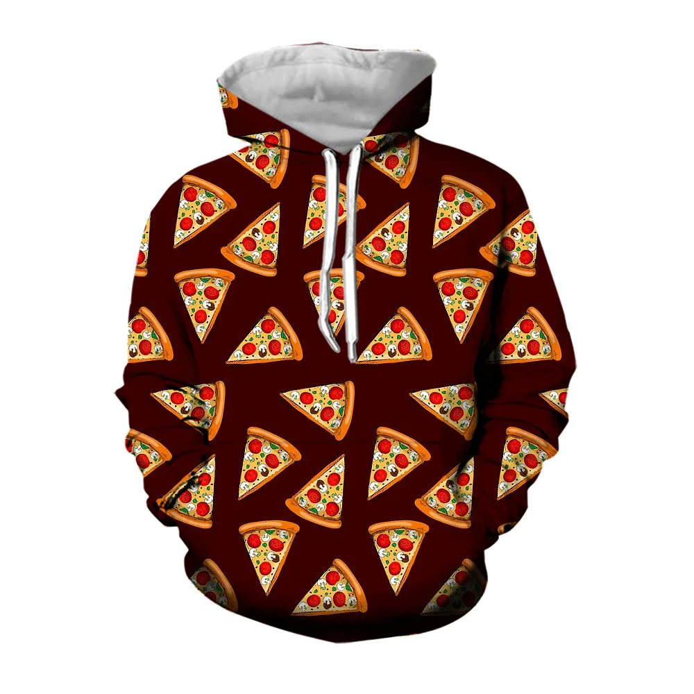 

Jumeast 3D Pizza Style Mens Hoodies Aesthetic Clothing Baggy Casual Comfortable Oversized Hoodie Streetwear Pullover Clothes