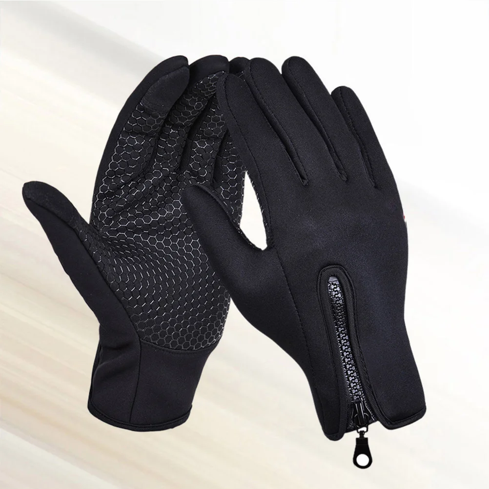 

1Pair Windproof Touchscreen Gloves Waterproof Warm Outdoor Sports Cycling Hiking Running Climbing Large Size Outdoor Warm Gloves