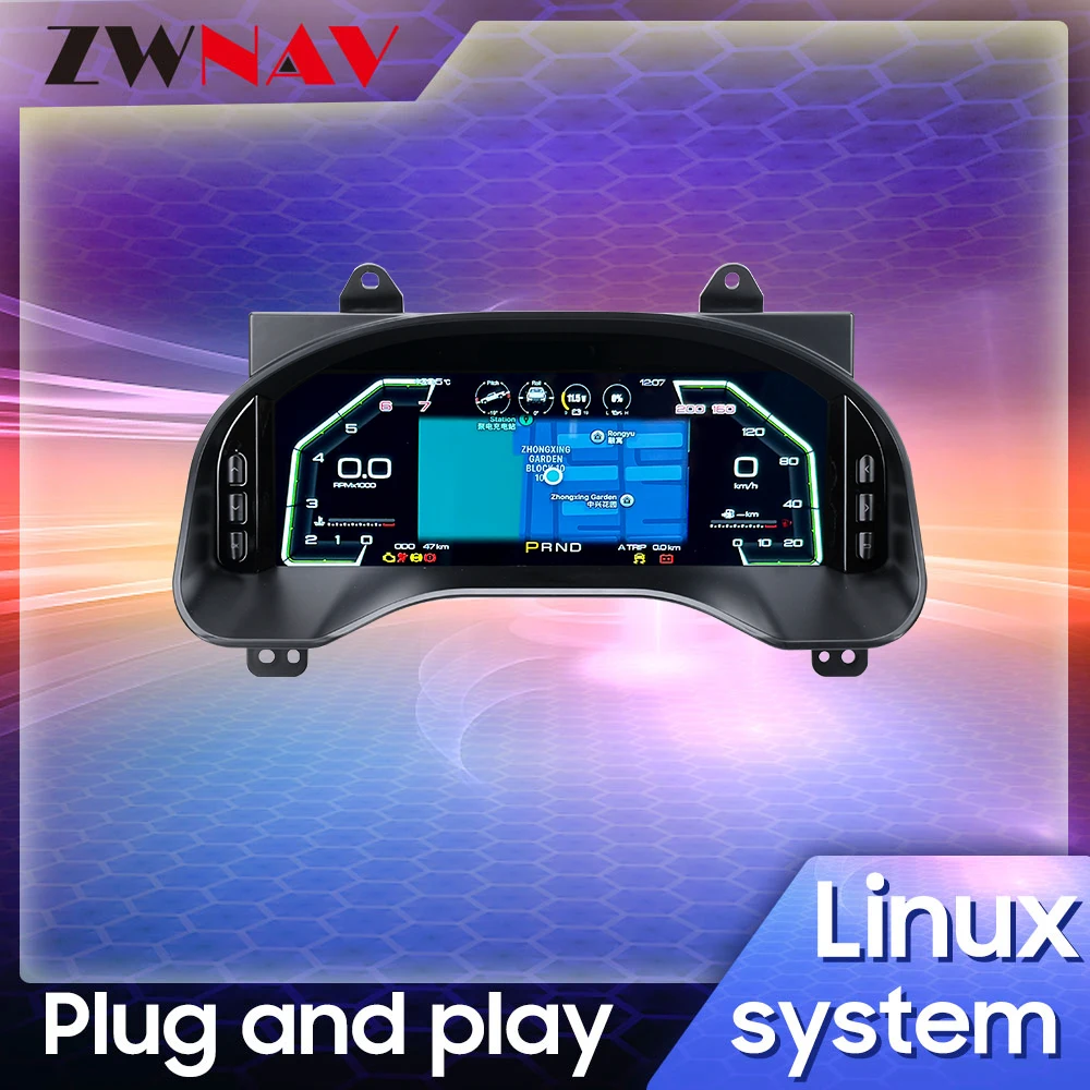Cluster Car Digital Dashboard Panel For Toyota Tundra 2014-2020 LCD Instrument Cockpit Speedometer Gauge Plug & Play Fast Boot