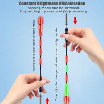 夜間釣浮標 電子重力感應變色LED雙彈珠醒目新款短版磯釣浮標 10 最佳銷售 聰明的釣魚 - №8