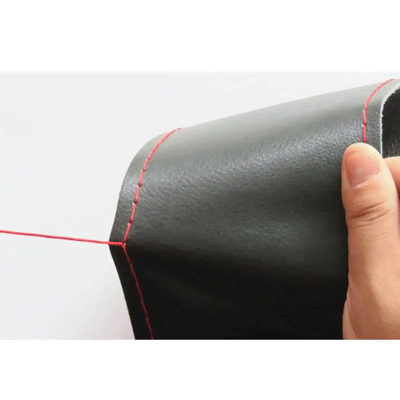 CHIZIYO Hand-Stitched DIY Cowhide Genuine Leather Car Steering Wheel Cover With Needles And Thread For 36-40CM Car Wheel Cover