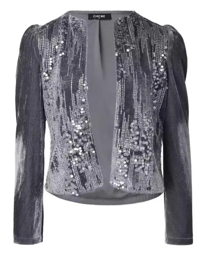 Women's Fashion Jacket 2025 Latest Hot Selling Style Casual Casual Jacquard & Argyle Pattern Open Front Jacket Casual Crop Coat