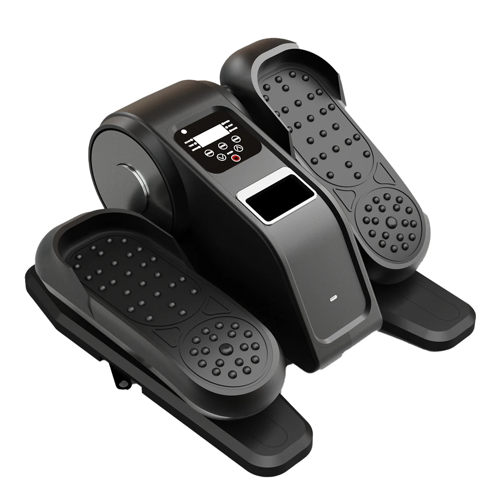 

Fully Assembled Mini Stepper Elliptical Machine - Desk Fitness Equipment for Seniors, Quiet Portable Steel Leg Exerciser