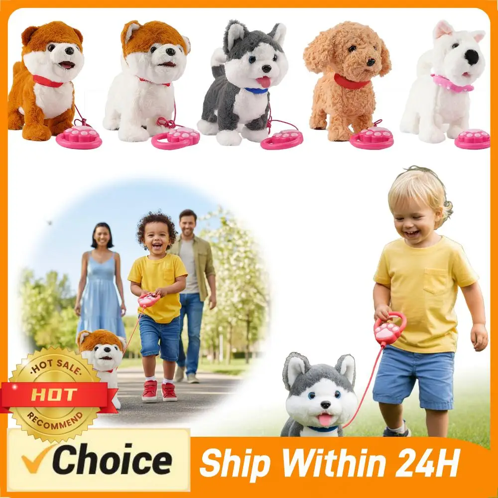 

Walking Dog Repeats What You Say Barks and Walks Interactive Musical Puppy Robot Plush Toy Puppy Gifts for Toddlers Birthday