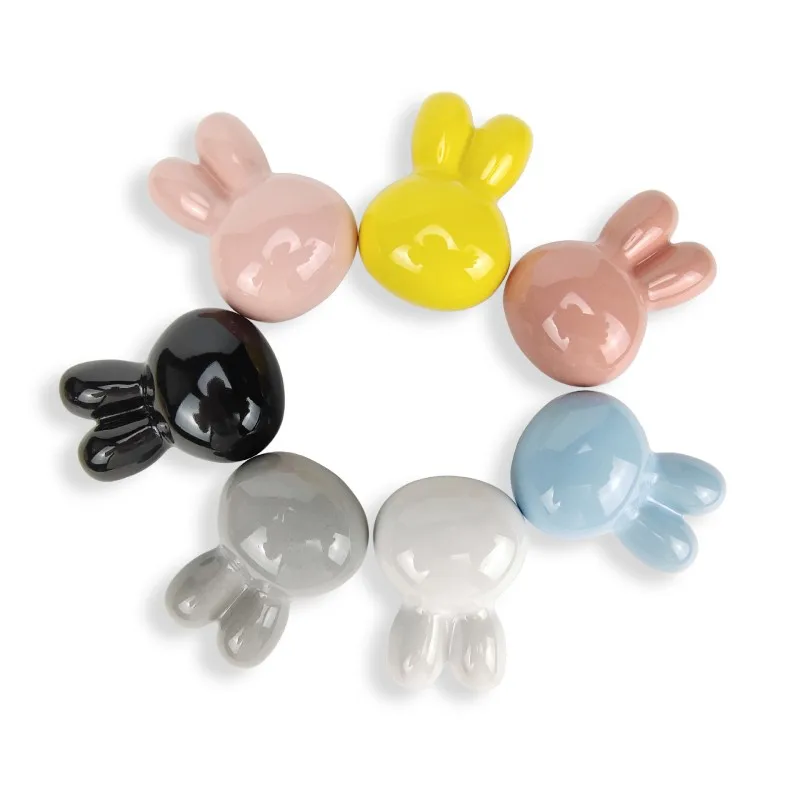 Cute Furniture Handles for Kids Animal Drawer Knob Ceramic Drawer Knobs Handles for Cabinets and Drawer Children\'s room Handles