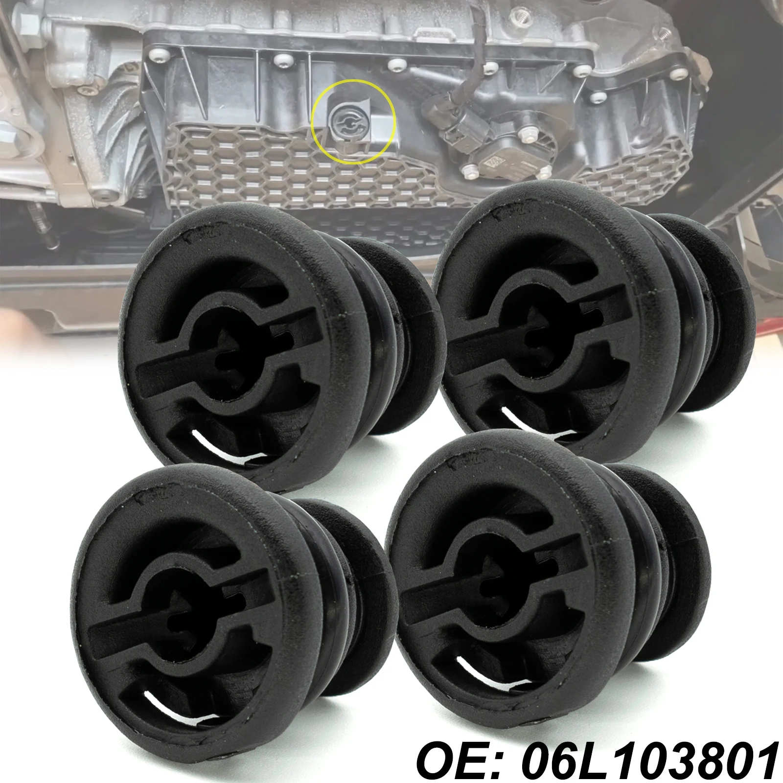 4x For VW Golf Alltrack Passat B8 Tiguan Allspace Beetle Arteon Polo T-Roc Engine Oil Sump Drain Plug 06L10380 Car Accessories