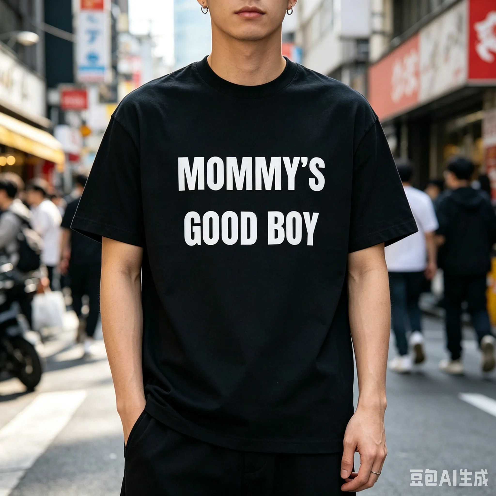 Funny Men's MOMMY's GOOD BOY Print T Shirt Cotton Women Streetwear Oversized Loose Tee Top Clothing Vintage Summer Spring Meme