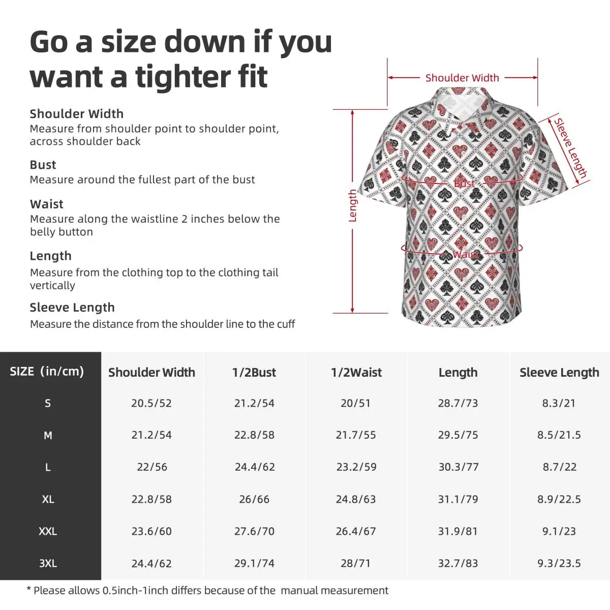 Hawaiian Shirt Vacation Retro Playing Cards Sign Blouses Elegant Casual Shirts Mens Short Sleeves Street Style Clothing