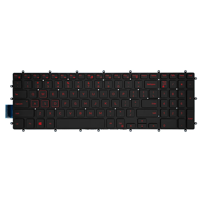 Nouveau clavier d'ordinateur portable rétro-éclairé de remplacement, pour Dell G3 15 3590 3579 3779 G5 15 5590