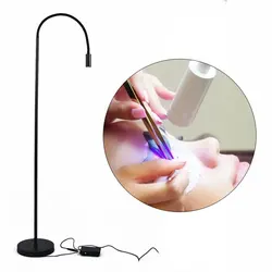 5W/10W LED Floor Lamp For Eyelash Extensions Foot Switch UV Purple Line Adhesive Curing Lamp Tattoo Makeup Nail Beauty Tool