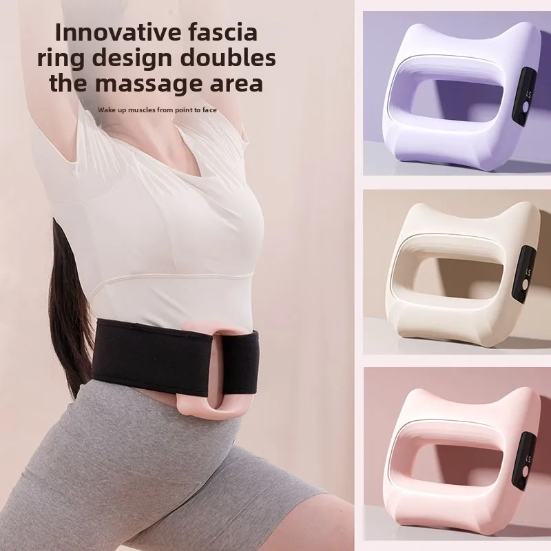 

New fascia ring charging portable vibration massager for girls to shake fat, slim down, belly and waist protection massager