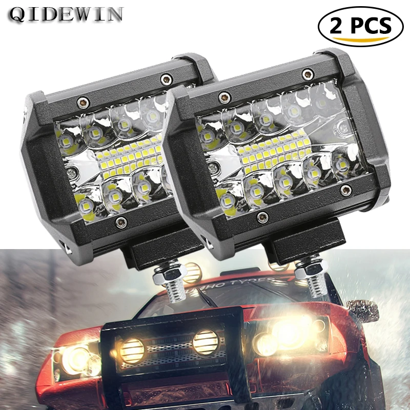 Work Lights Spot Light Fog Light Truck 120W LED Headlights Retrofitting off-road Daytime Running Light for Wrangler High Power