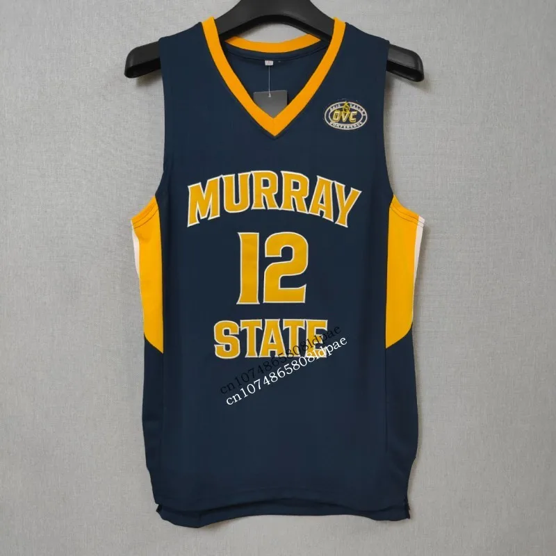 

Basketball Jersey Men Oversize 12 Ja Morant Murray State Embroidery Sewing Breathable Athletics Sport Street Hip Hop Sportswear