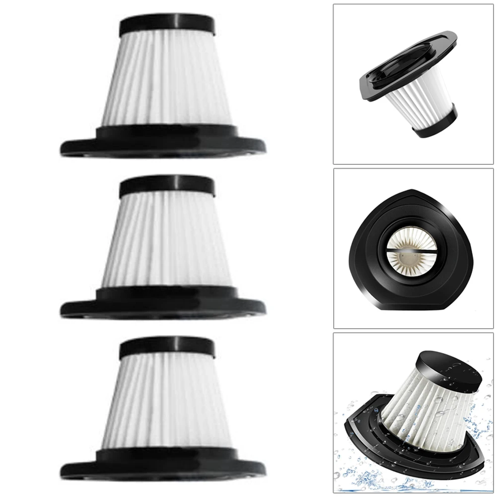 3pcs Filter Vacuum Cleaner Accessories For R-6053 Handheld Cordless Vacuum Cleaner Filter Replacement