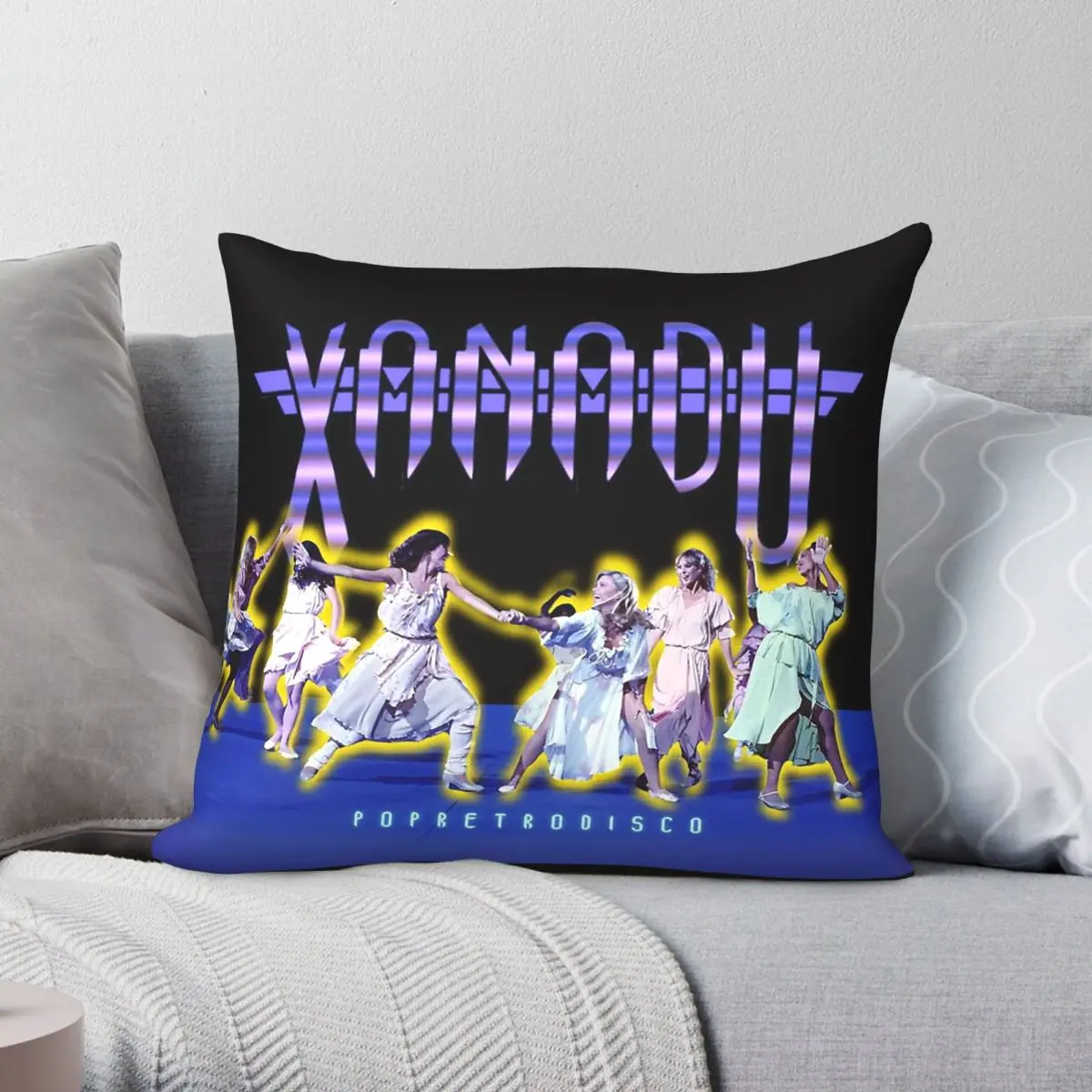 Xanadu Olivia Newton-John Gene Kelly Square Pillowcase Polyester Linen Velvet Creative Zip Decor Pillow Case Car