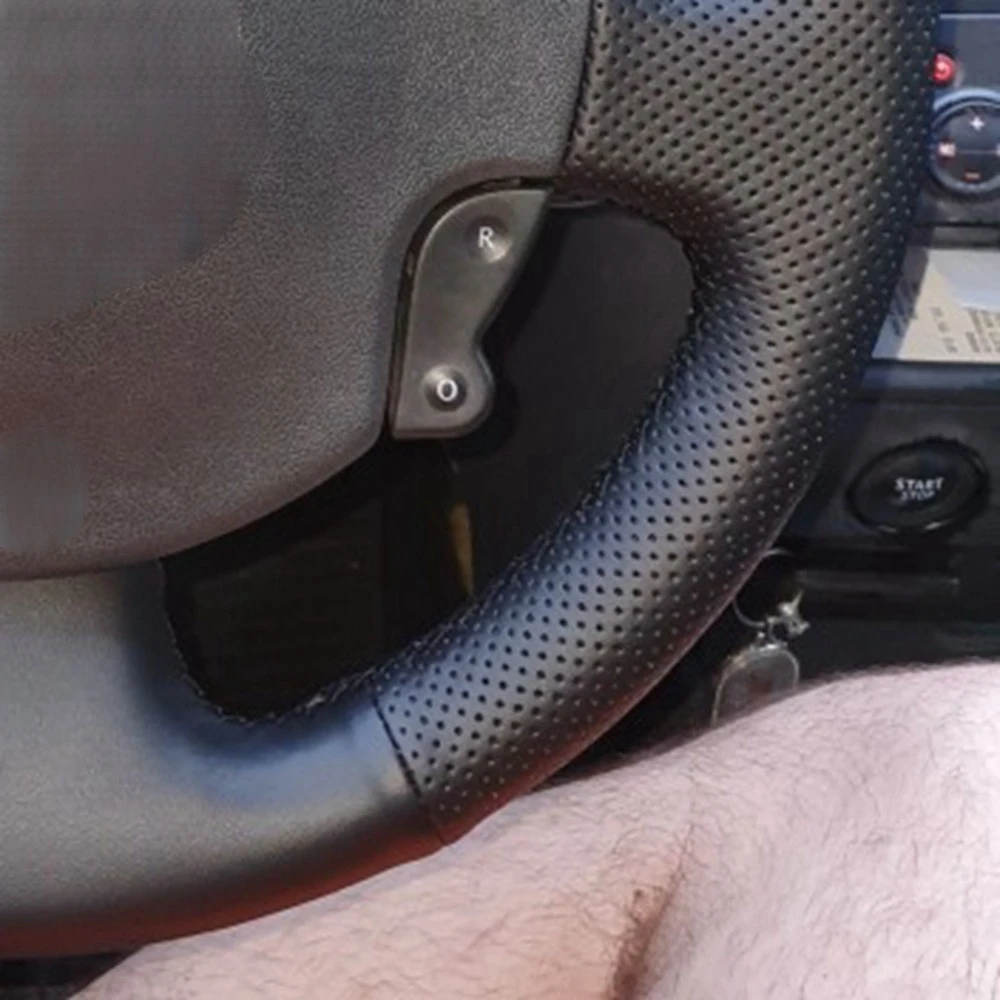 الجلود الاصطناعية سيارة غطاء عجلة القيادة جديلة ، أسود ، المضادة للانزلاق ، 100% صالح Renault ميجان 2 ، المناظر الطبيعية الخلابة 2 ، جراند المناظر الطبيعية الخلابة كانغو 2