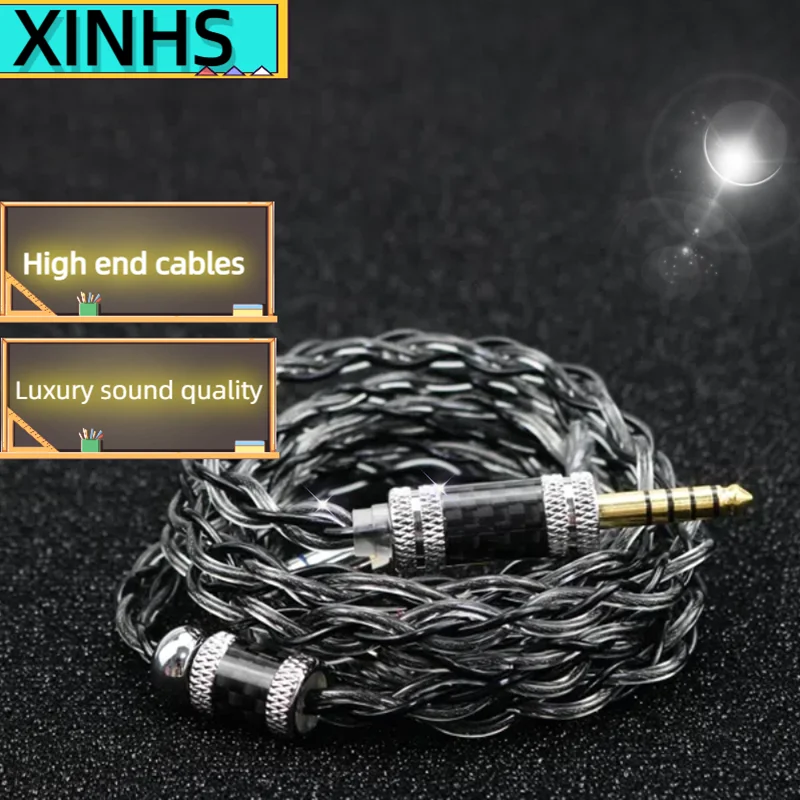 

XINHS F02 4-core Dark God Bold Black Single Crystal Copper+Graphene Hybrid Upgrade Wire