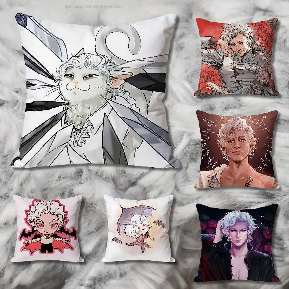 

A-Astarion Game B-Bg3 Pillow Cases for Bedroom Living Room Sofa Home Decor Polyester Cushion Cover with Zipper