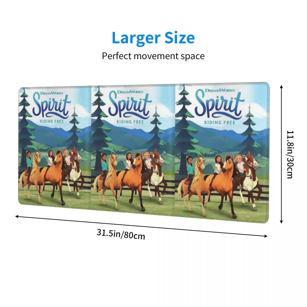Large Mouse Pad Spirit Riding Free Gamer PC Laptop Mats Keyboard Carpet Computer Gaming Office Accessories Desk Mat