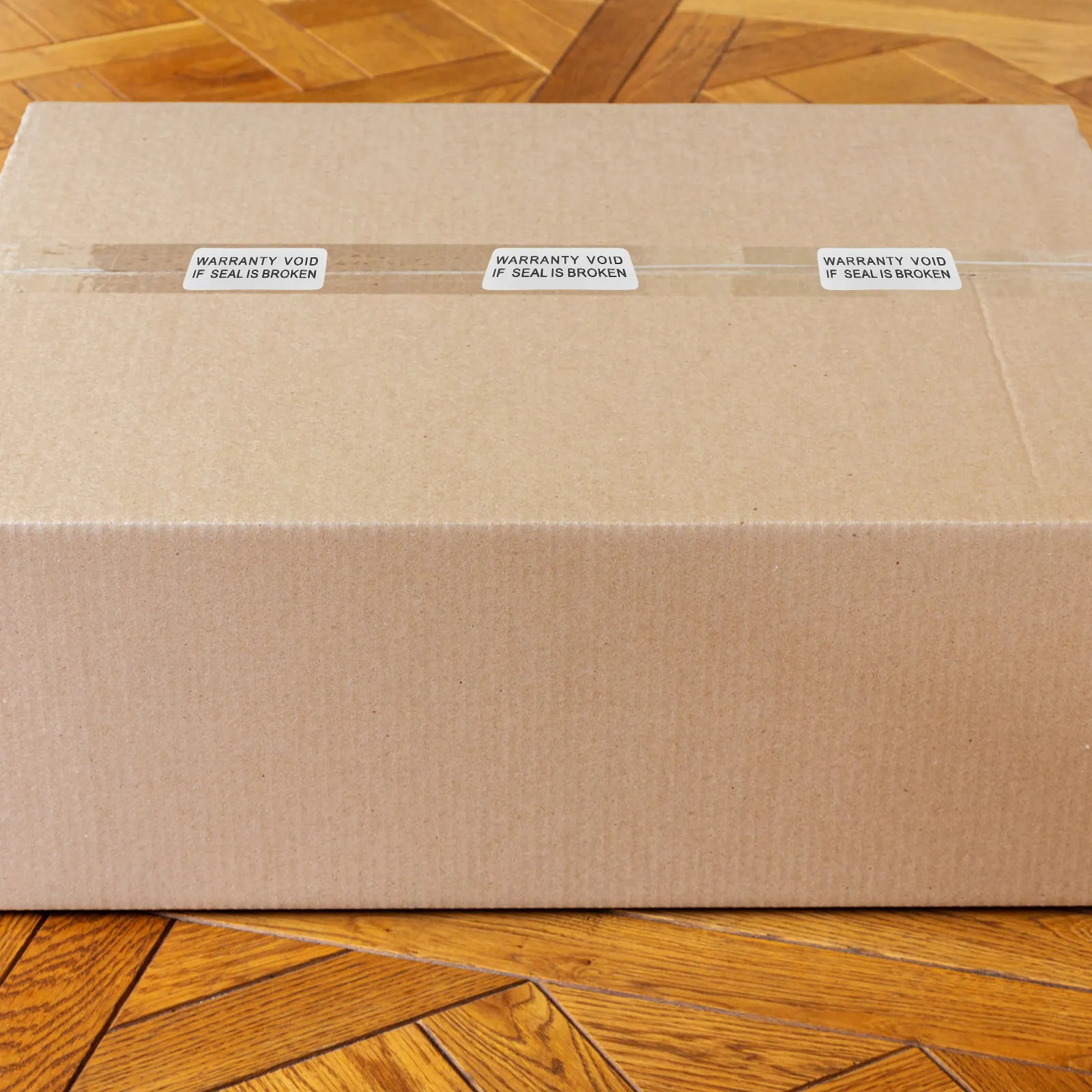 

400 шт. предупреждающих наклеек-пломб с эффектом разрушения при вскрытии для защиты упаковки