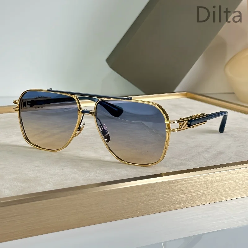 DILTA kudru DTS436 Fasion Square Luxury Designer Brand Women's Sunglasses UV400 Outdoor Double Bridge lunette soleil femme