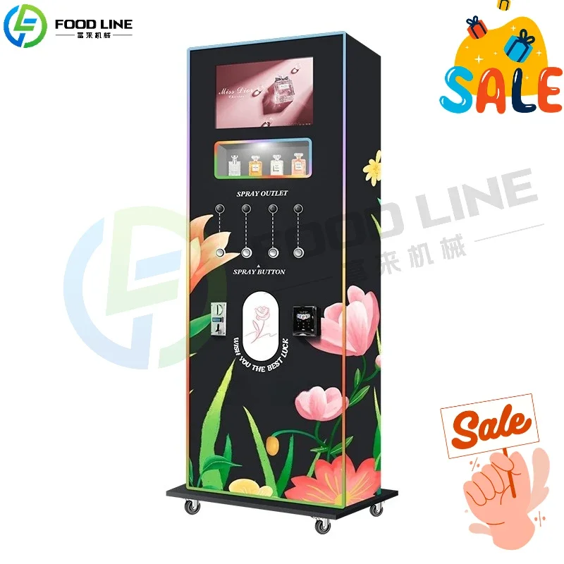 آلة بيع العطور الأوتوماتيكية 24/7 موزع العطور مع العلامات التجارية الممتازة لمطارات مراكز التسوق #3