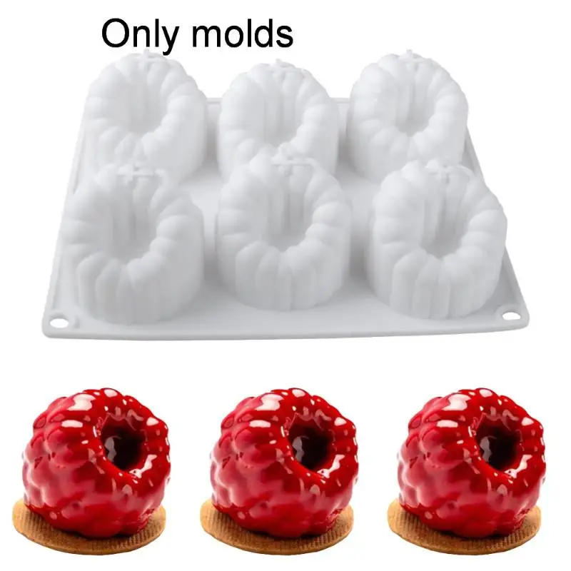 

Raspberry Shaped 6 Cavity Silicone Baking Mold for DIY Chocolate Cake Making - Perfect for Baking Enthusiasts