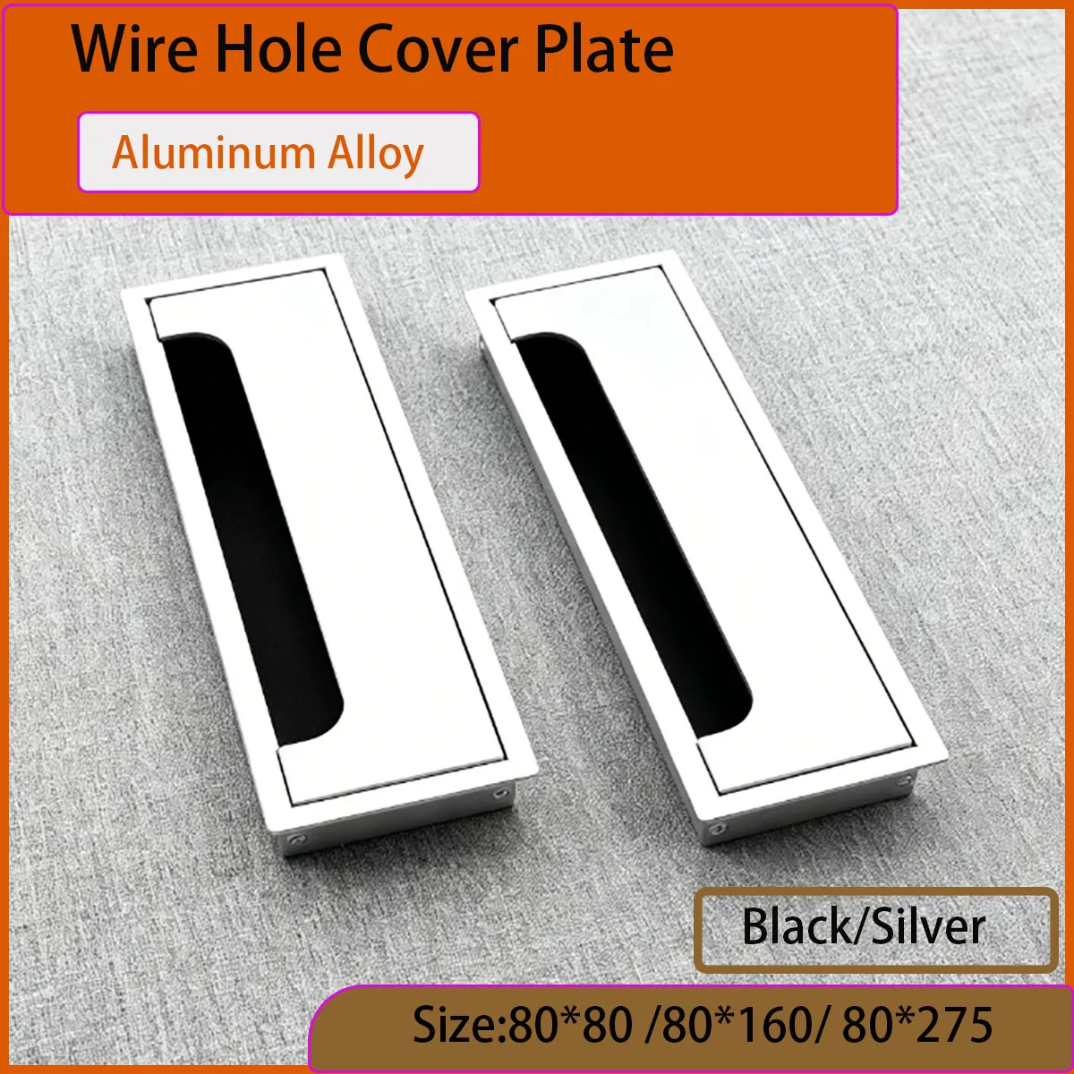 Черный/серебристый квадратный офисный стол из алюминиевого сплава, крышка корпуса компьютерного стола 80*80/80*160/80*275