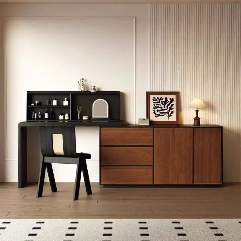 Wood Organiser Vanity Table Storage Professional Tallboy Modern Vanity Table Cabinet Salon Coiffeuse De Chambre Furniture