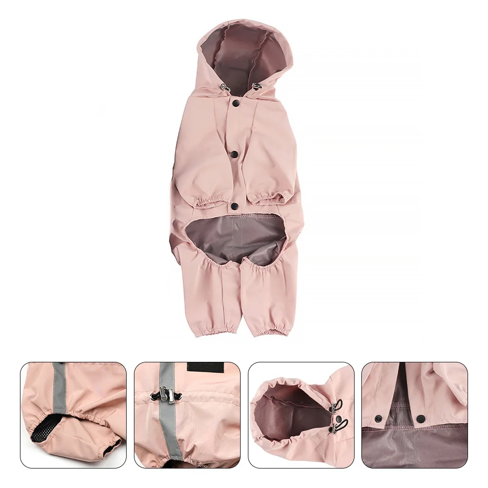 

Waterproof Reflective Dog Raincoat Windproof Breathable Pet Coat For Dogs Puppy Rain Clothes Outdoor Use Dog Waterproof