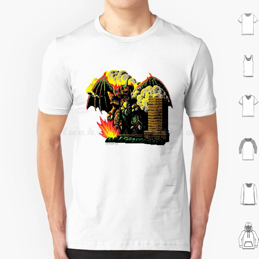 Destoroyah 1965 Poster Variant T Shirt Cotton Men Women DIY Print Kaiju Pixel Pixel Art Retro Gojira