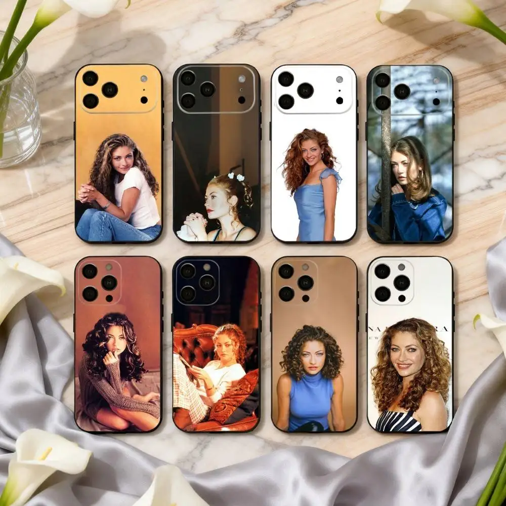 

R-Rebecca G-Gayheart Actress Phone Case For iPhone 17pro, 16,15,14,13,12,11 X XR Plus,Others Soft Black Cover