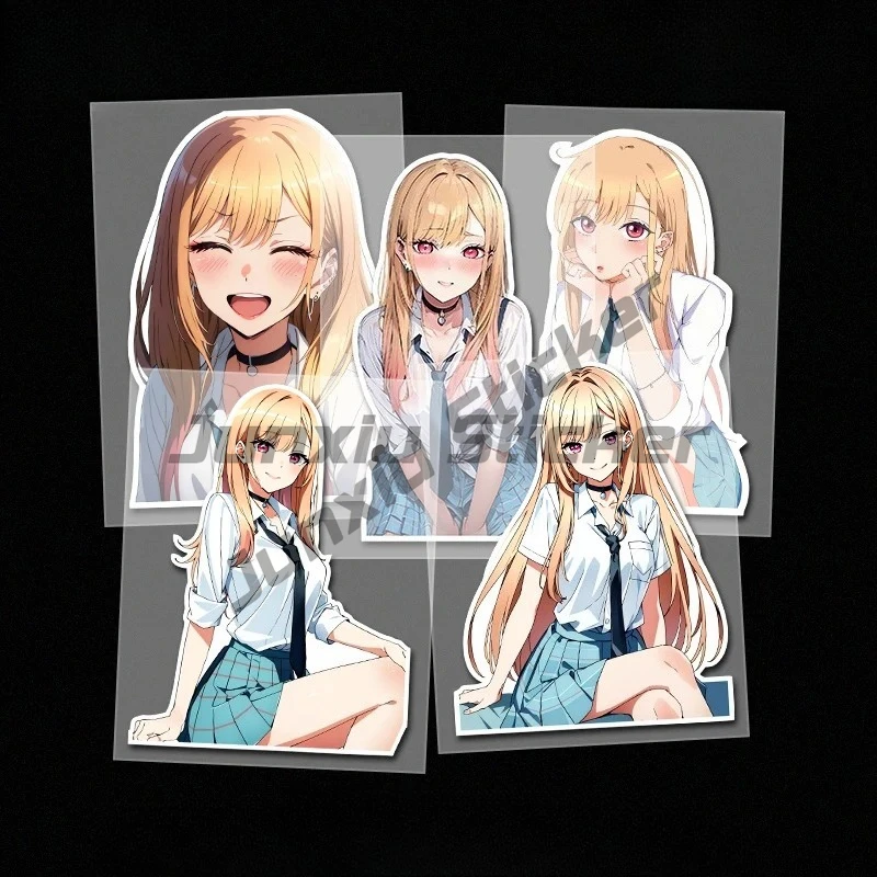 

Anime Haimeng Big Miss Sexy Personality Car Sticker Creative Waterproof Motorcycle Car Decorative Sticker