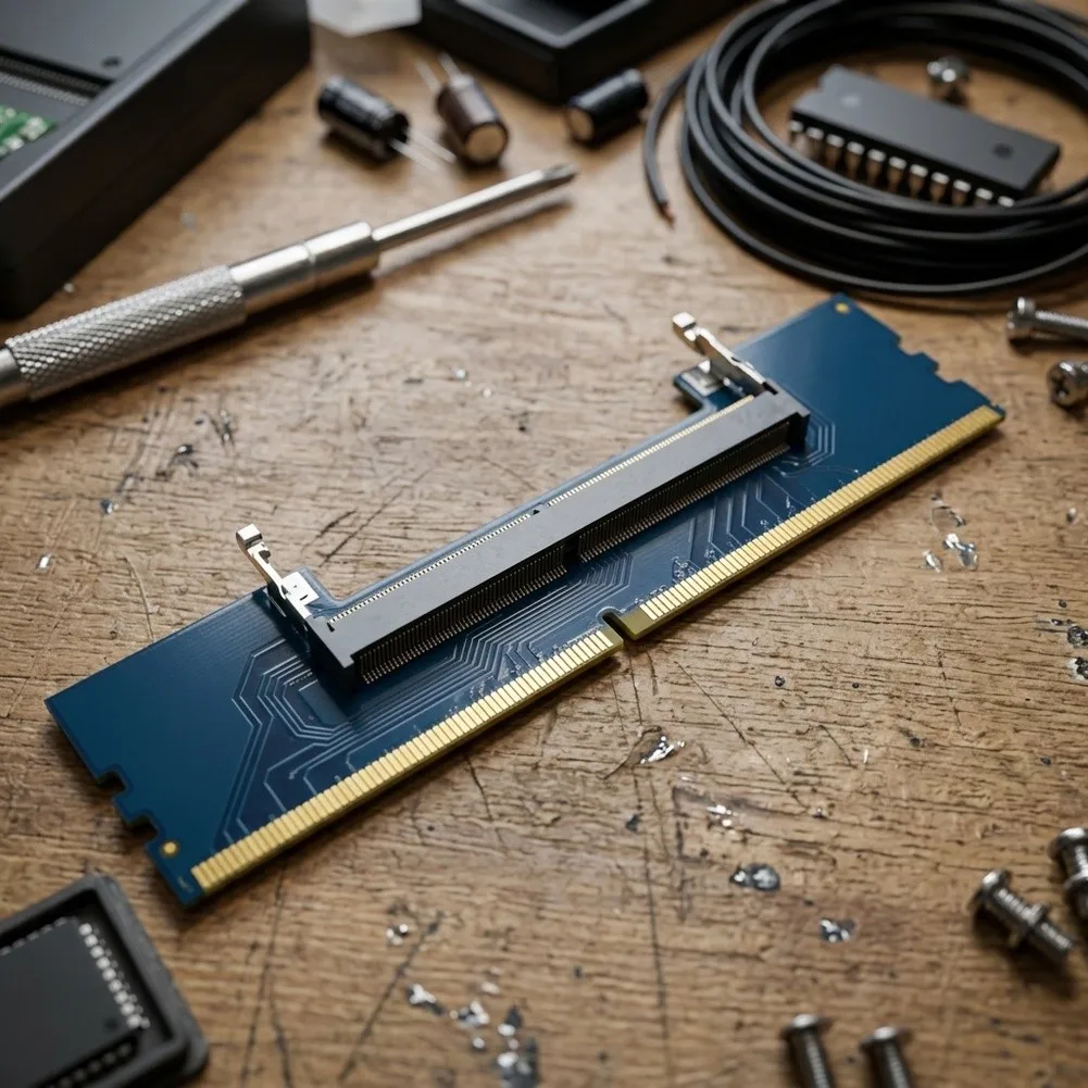 Convert SO DDR4 To DDR4 Memory Adapter SO DDR4 To Desktop Adapter JEDEC Standard Compliant Over-Current Protection